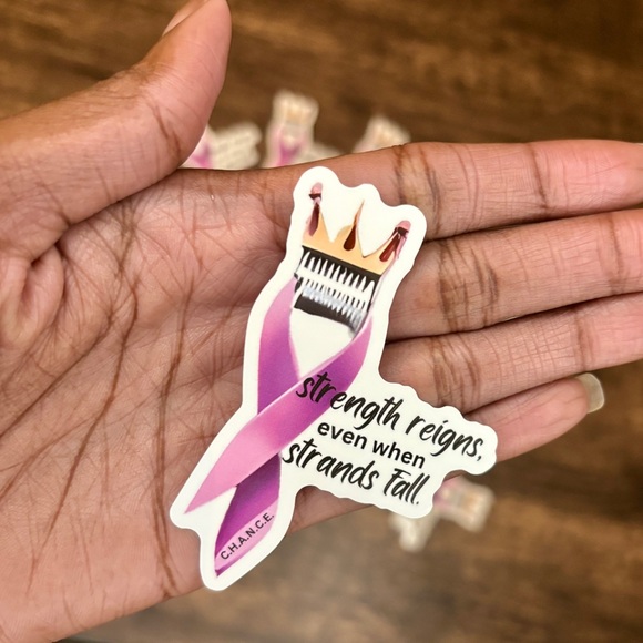 Cancer Journey Sticker Book + Cancer Ribbon 3” Sticker - Picture 9 of 10